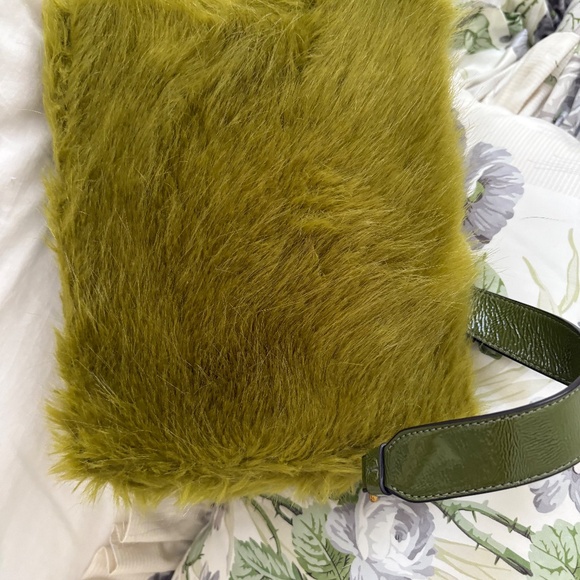 VINTAGE RARE Faux Fur Tory Burch Convertible Crossbody - Picture 5 of 12